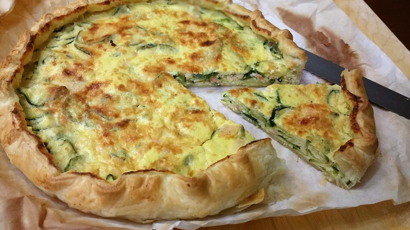 Torta salata di zucchine