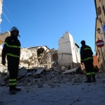 Norcia scossa dal terremoto del 2016 (foto Settonce, riproduzione riservata)