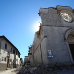 Norcia scossa dal terremoto del 2016 (foto Settonce, riproduzione riservata)