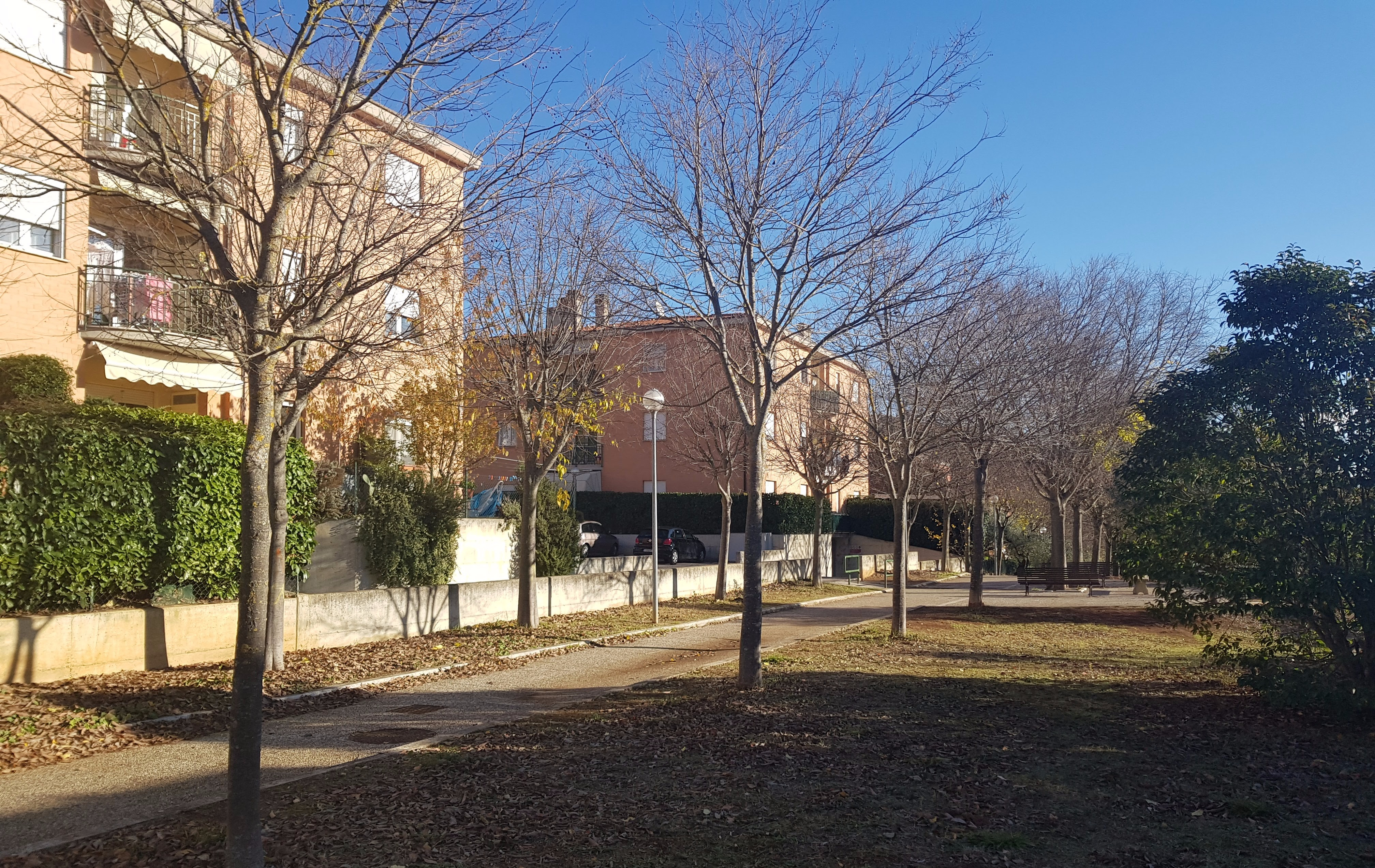 Zona residenziale nel quartiere di Olmo