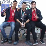 Alessio Gatti, Luca Vescovini Luca ed Emanuele Rossi. Sezione tiro a segno di PerugiaAlessio Gatti, Luca Vescovini Luca ed Emanuele Rossi. Sezione tiro a segno di Perugia