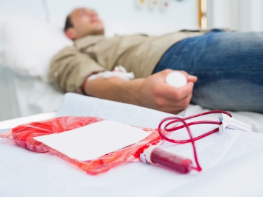 Un donatore di sangue