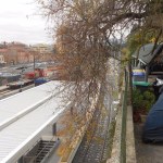 Ponte San Giovanni, mandorlo sui binari