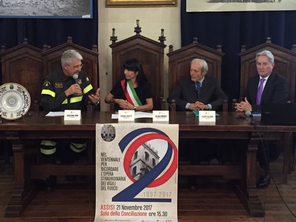 L'iniziativa per i vigili del fuoco ad Assisi