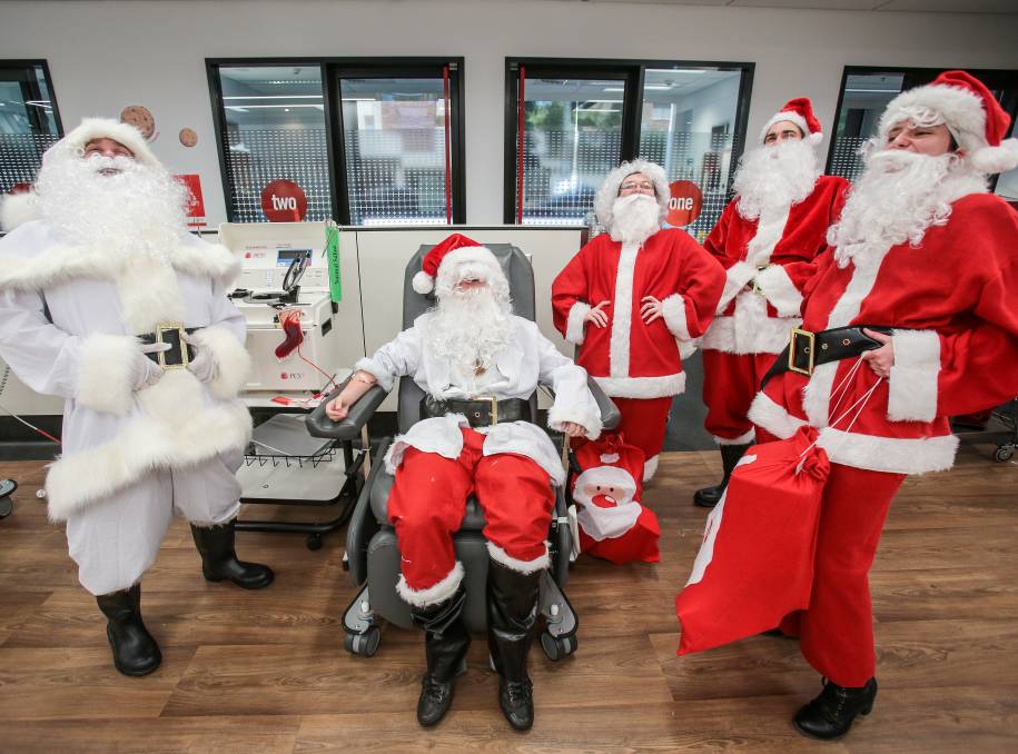 Anche Babbo Natale aiuta i donatori di sangue (foto Internet)