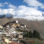 La neve a Castelluccio ripresa il 12 novembre dalla webcam di Umbria Meteo