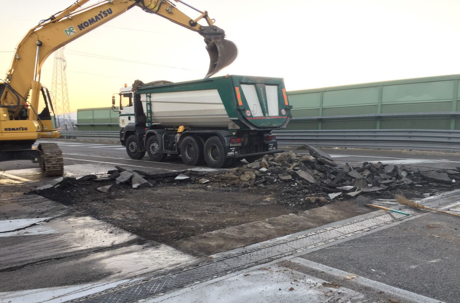Lavori al viadotto San Carlo sulla Terni-Rieti