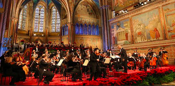 Il Concerto di Natale ad Assisi (foto Mauro Berti, sanfrancesco.org)