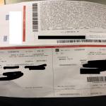 La foto del bollettino postata su Facebook