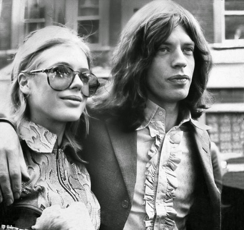 Marianne Faithfull e Mick Jagger
