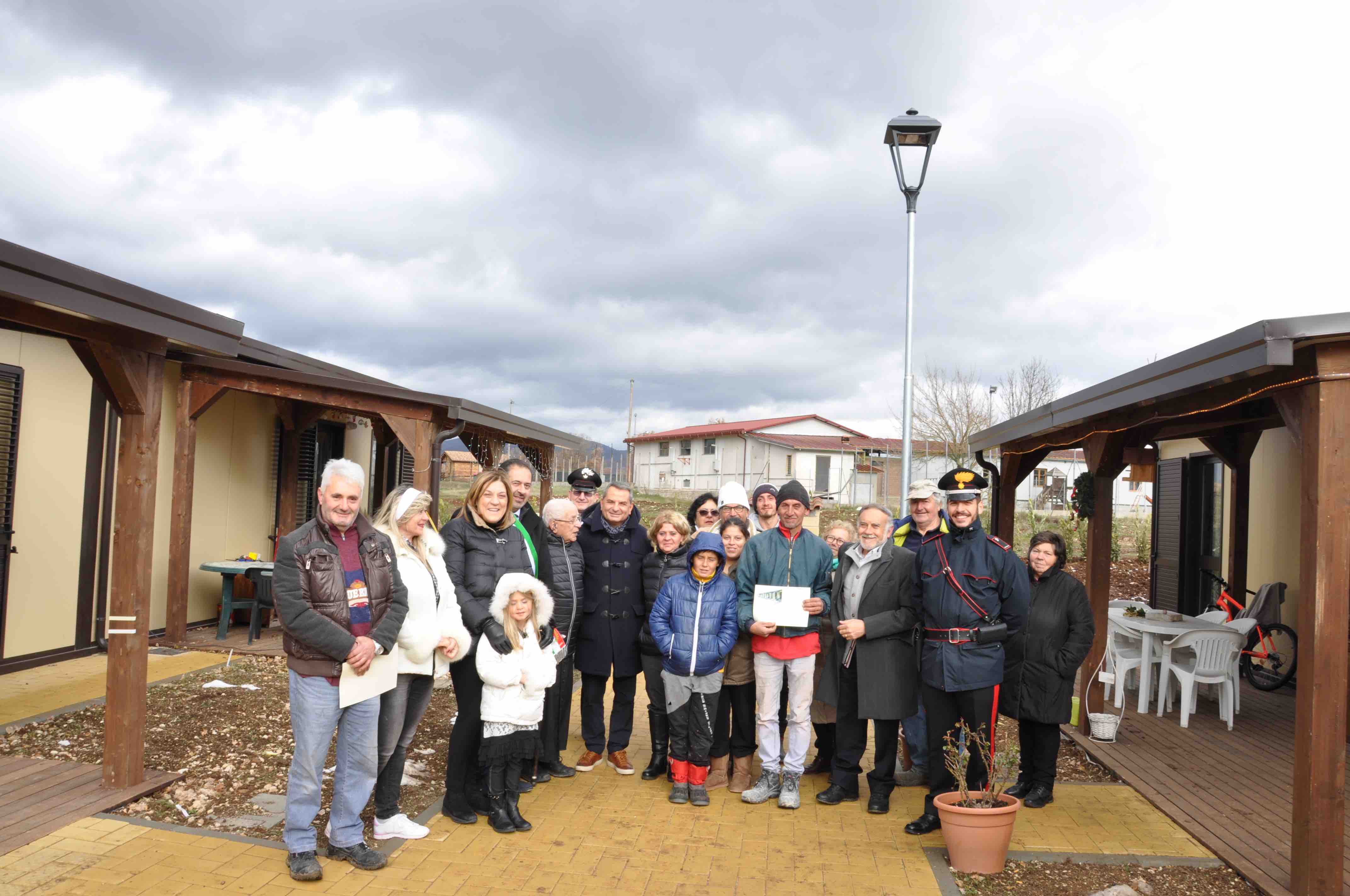 La consegna delle casette