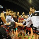 L'esultanza della Sir (foto Settonce, ©RIPRODUZIONE RISERVATA)