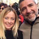 Giorgia Meloni e Franco Zaffini (foto Facebook)