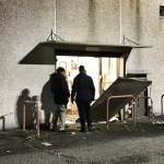 Porta del Granbrico di Spello divelta (foto Massimo Pompei)