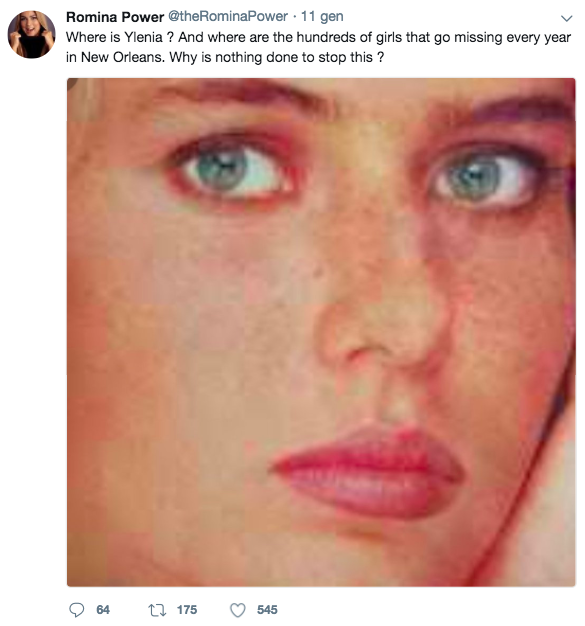 Il tweet di Romina Power (foto Twitter)