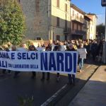 La manifestazione per i lavoratori della Nardi