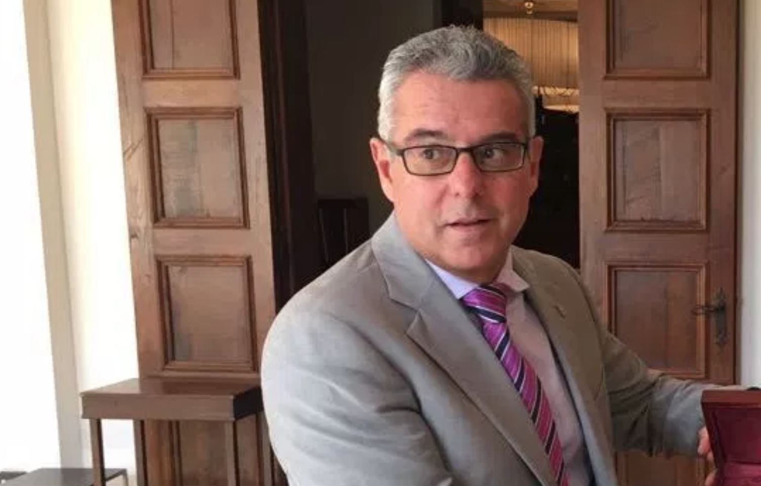 Nicola Alemanno, sindaco di Norcia. Archivio