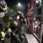 Vigili del fuoco al lavoro. Archivio