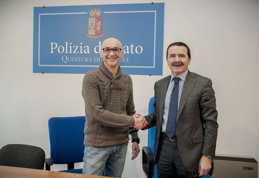 Luigi Locchi e il questore di Perugia, Giuseppe Bisogno
