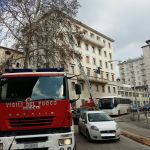 L'intervento dei vigili in procura