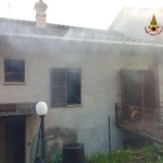 L'intervento dei vigili del fuoco ad Agello