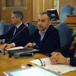 da sinistra, Rossano Pastura, Cesare Carini, Carlotta Caponi