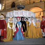 Alcuni rappresentanti del Magnifico Rione di Porta San Pietro (foto Facebook)