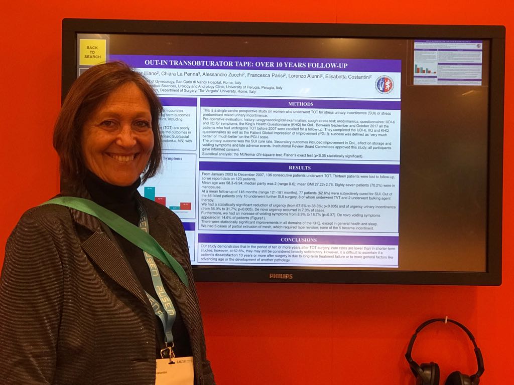 La professoressa Costantini al 33° congresso della Società Europea di Urologia a Copenhagen