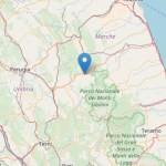 L'epicentro del terremoto a Muccia (foto www.ingv.it)