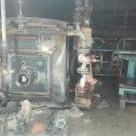 L'incendio nell'azienda di Sant'Eraclio