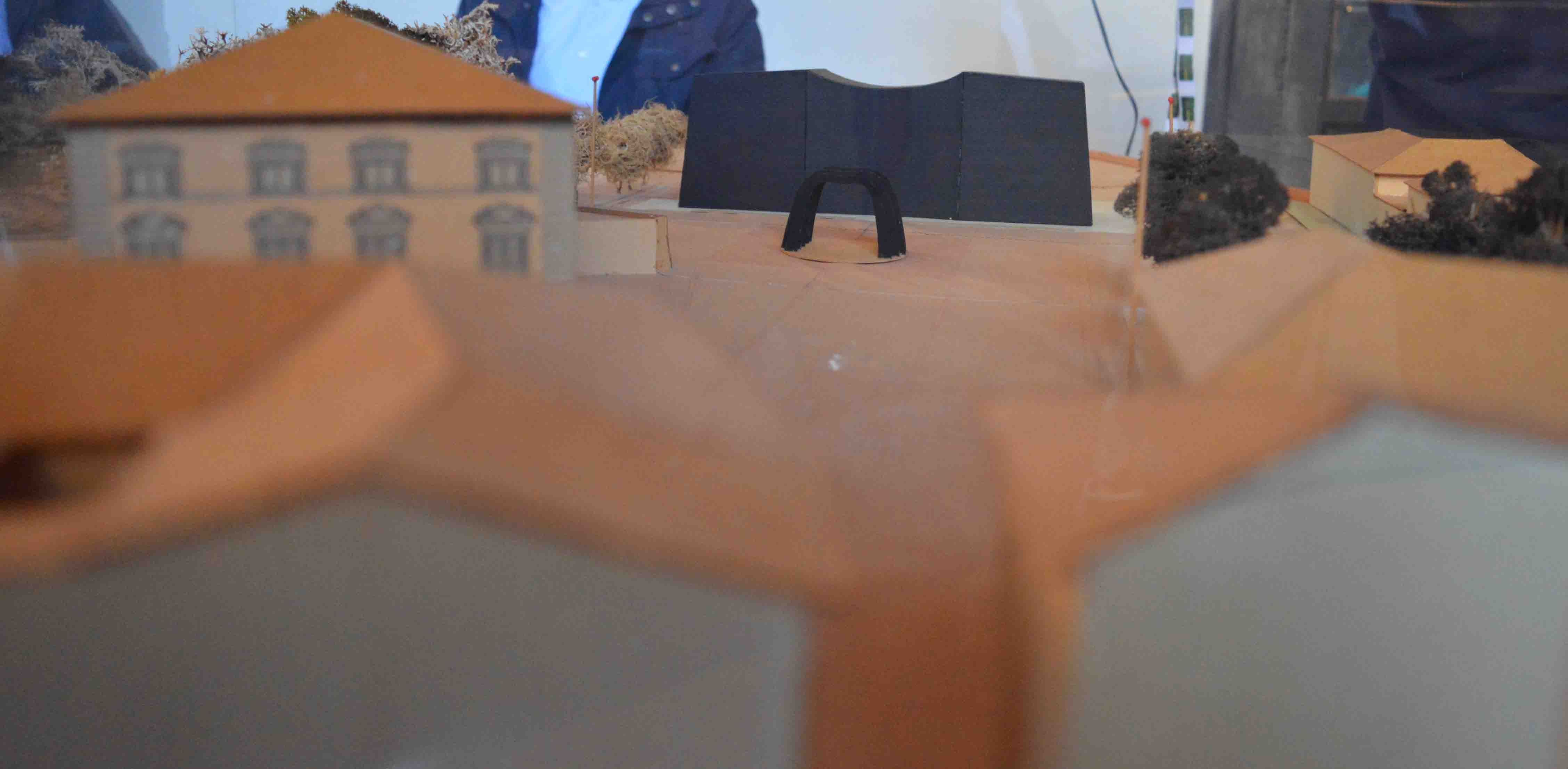 Il plastico di piazza Burri