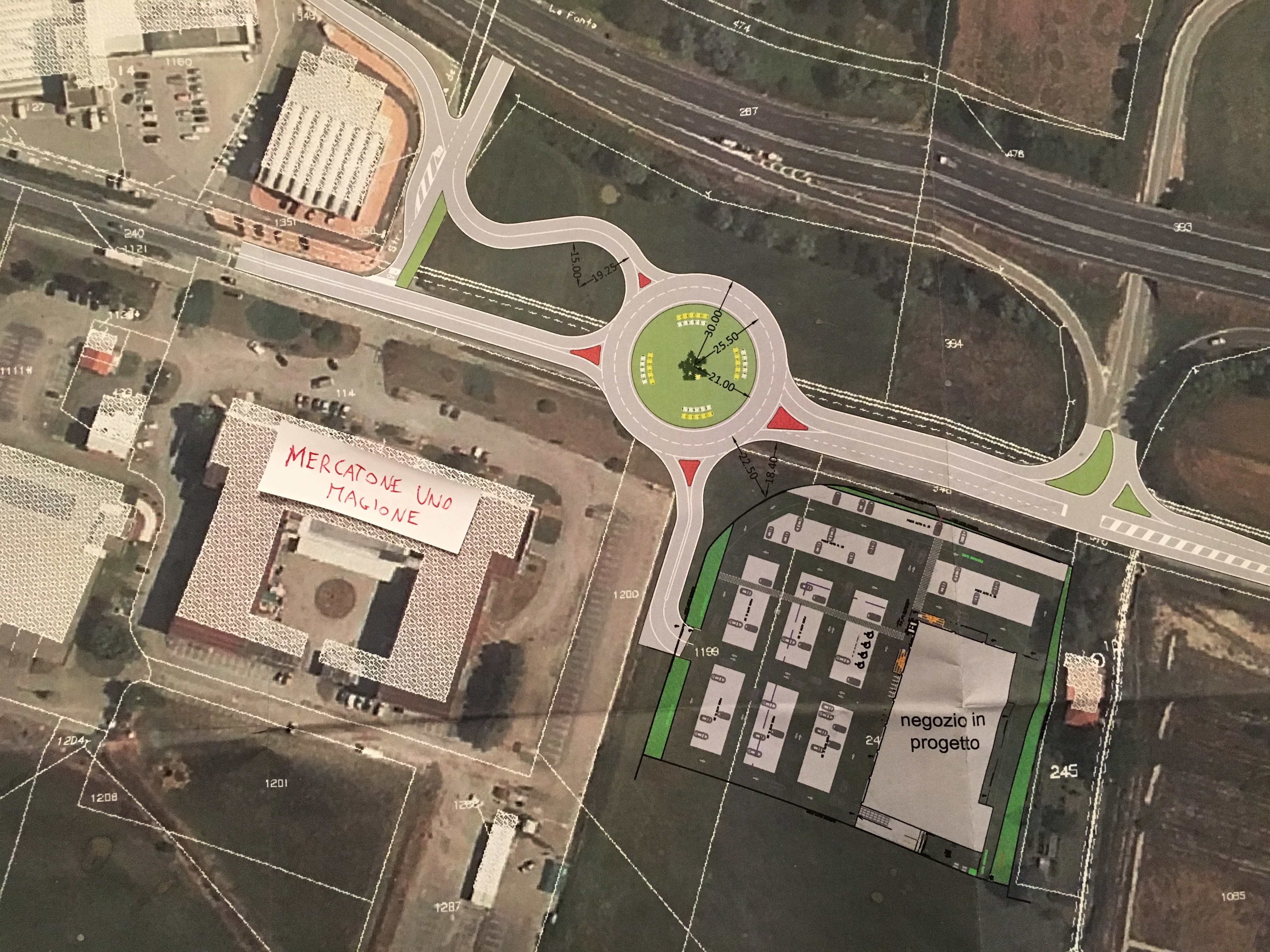 Il progetto di massima della rotatoria allo svincolo di Magione