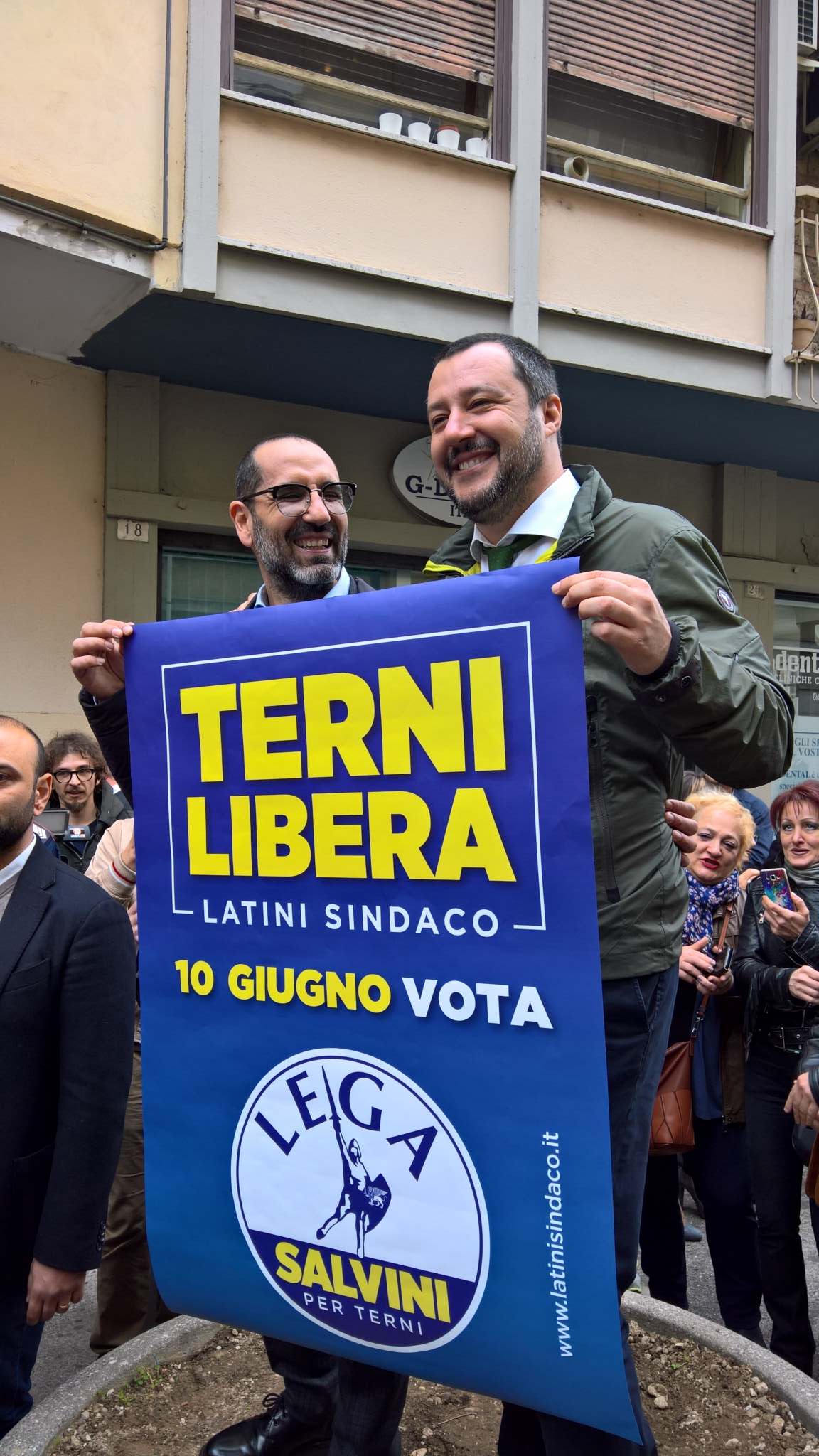 Salvini a Terni presenta Latini (1)