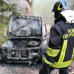 L'intervento dei vigili a Botano