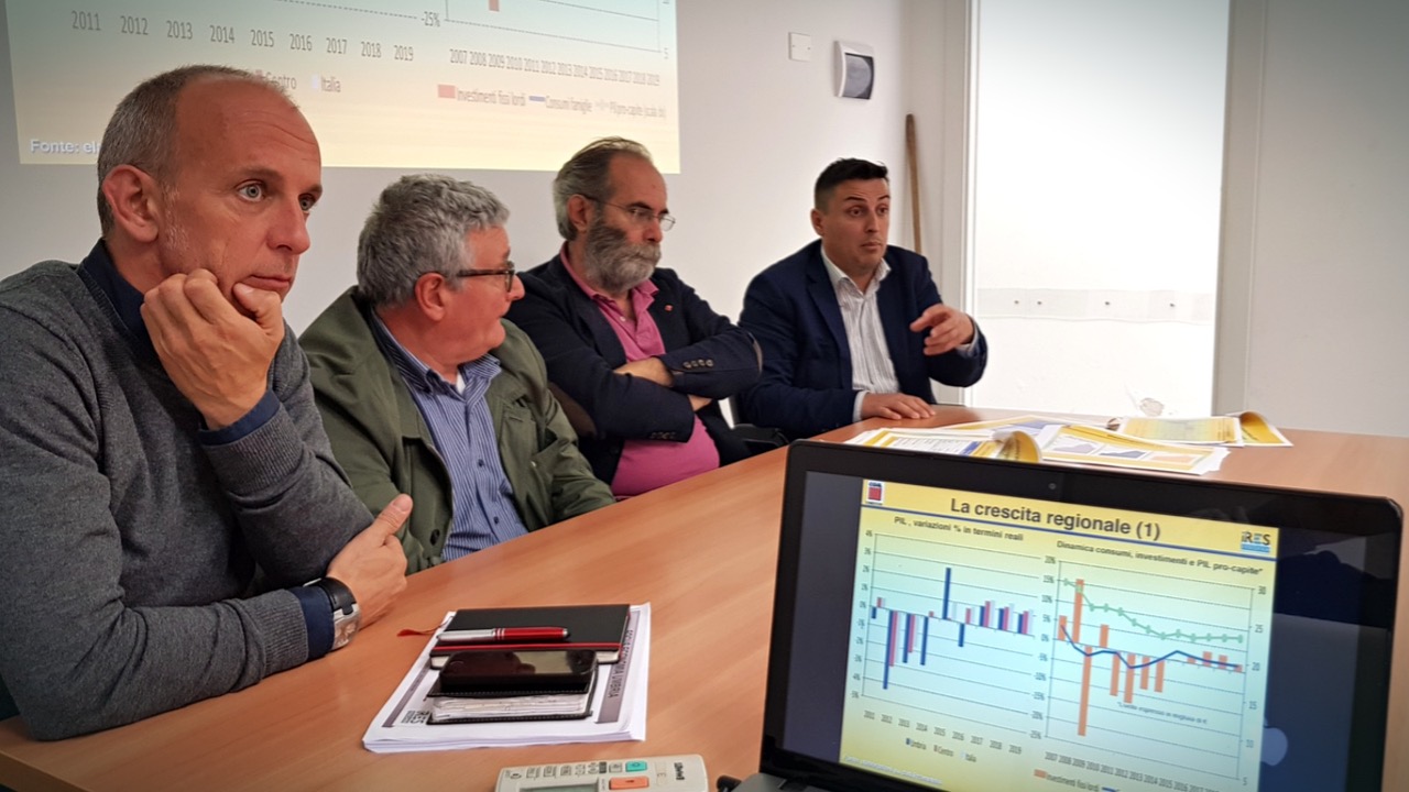 Mari Bravi, durante la presentazione del nuovo rapporto Ires Cgil