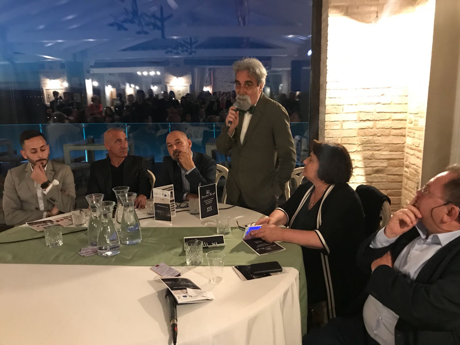 Andrea Pompadura, Valter Pescatori, Alfio Todini, Beppe Vessicchio, Fernanda Cecchini e Gianfranco Chiacchieroni