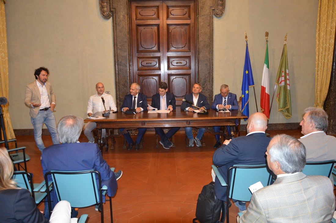 Da sinistra Emanuele Prisco, Umbro Brutti, Marco Giunio De Sanctis, Fabio Paparelli, Domenico Ignozza