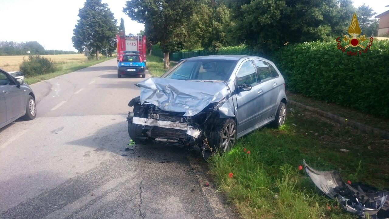 L'incidente sulla Tiberina tra Bosco e Ramazzano