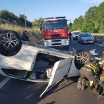 L'incidente tra Tuoro e Castiglione e l'intervento dei vigili del fuoco