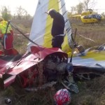 Schianto di un deltaplano a motore. Repertorio