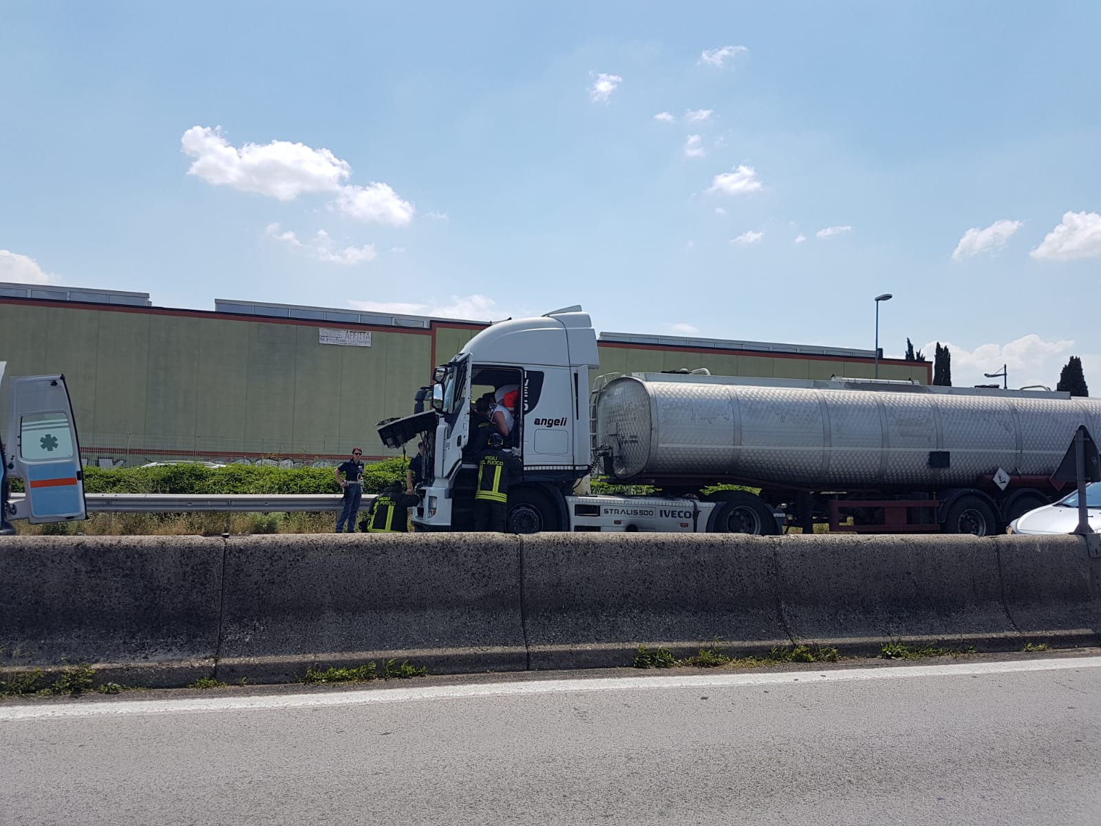 L'incidente all'altezza di Collestrada