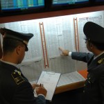 Guardia di finanza in una sala scommesse