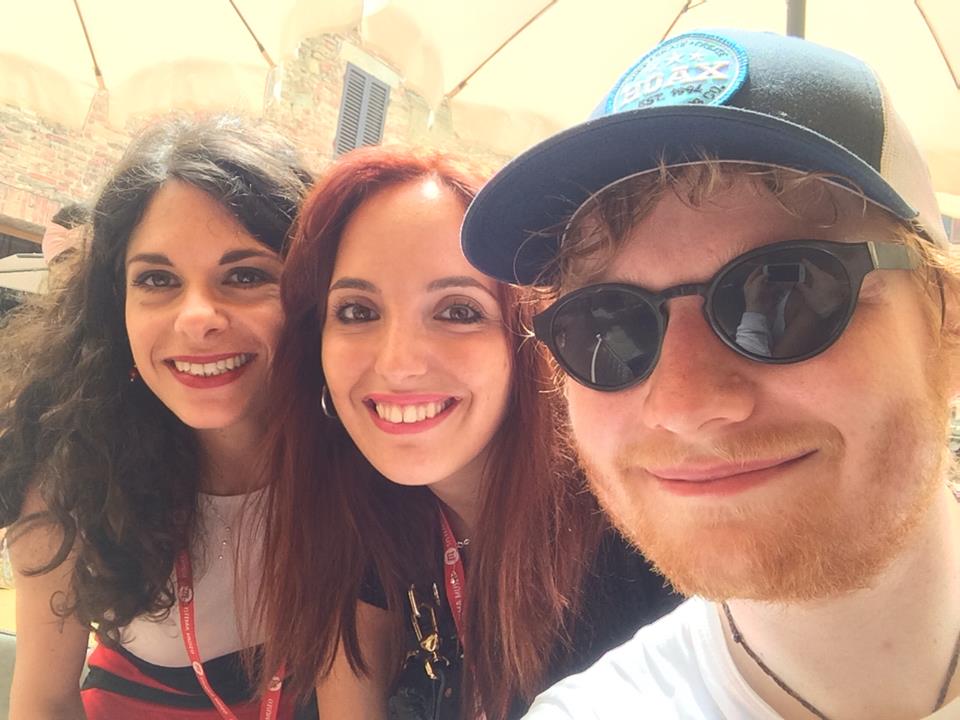 Ed Sheeran a Panicale (foto Facebook Panicale Info Point)