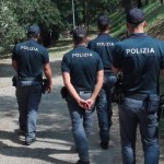 I controlli della polizia al parco Sant'Angelo