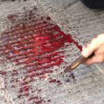 Il sangue in via Bartolo dopo la violenta lite