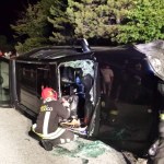 L'intervento dei vigili a Gualdo Tadino