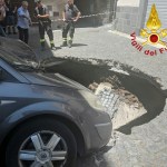 Voragine in centro a Orvieto