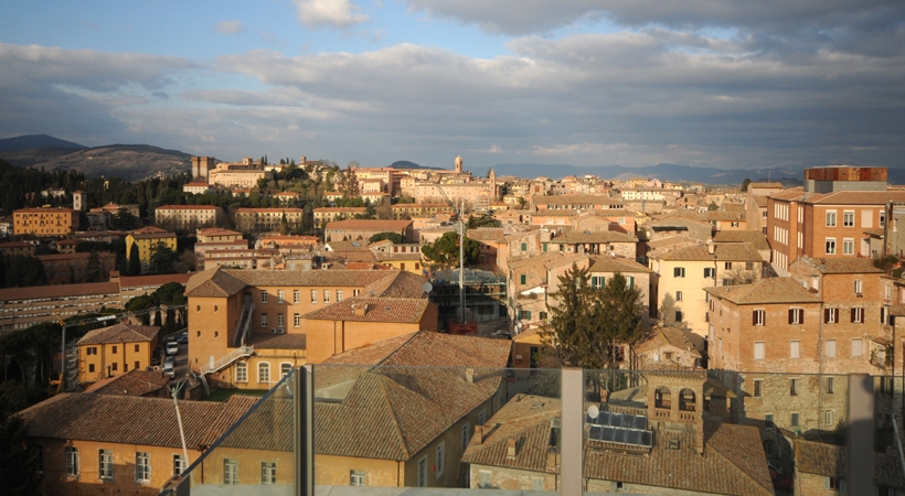 La vista dalla torre degli Sciri (foto turismo.comune.perugia.it)