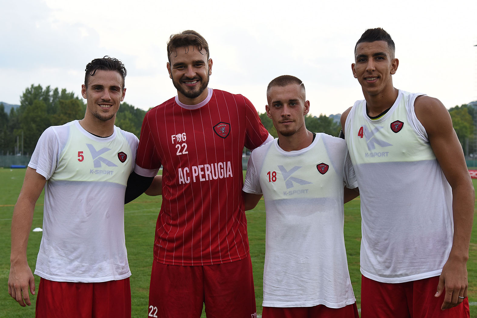 Verre, Gabriel, Bordin e El Yamiq (foto Settonce, ©RIPRODUZIONE RISERVATA)