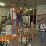 Velimna 2018, laboratorio artistico nella sede sociale: statue in ferro dolce